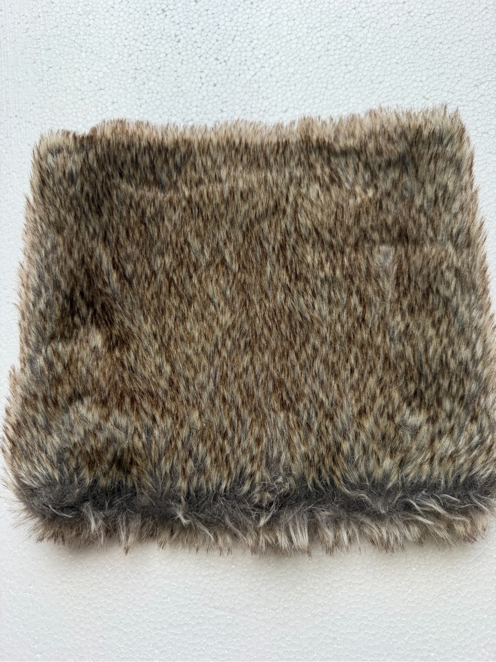 Kids Faux Fur Neck Cowl in Brown